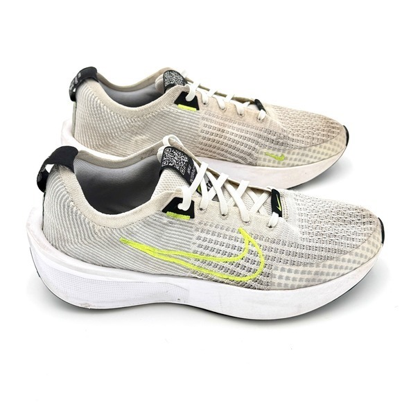 Nike ZoomX Invincible Run Flyknit 3 Sneakers Mens Sz 8 White Volt Running Shoes - Picture 1 of 13